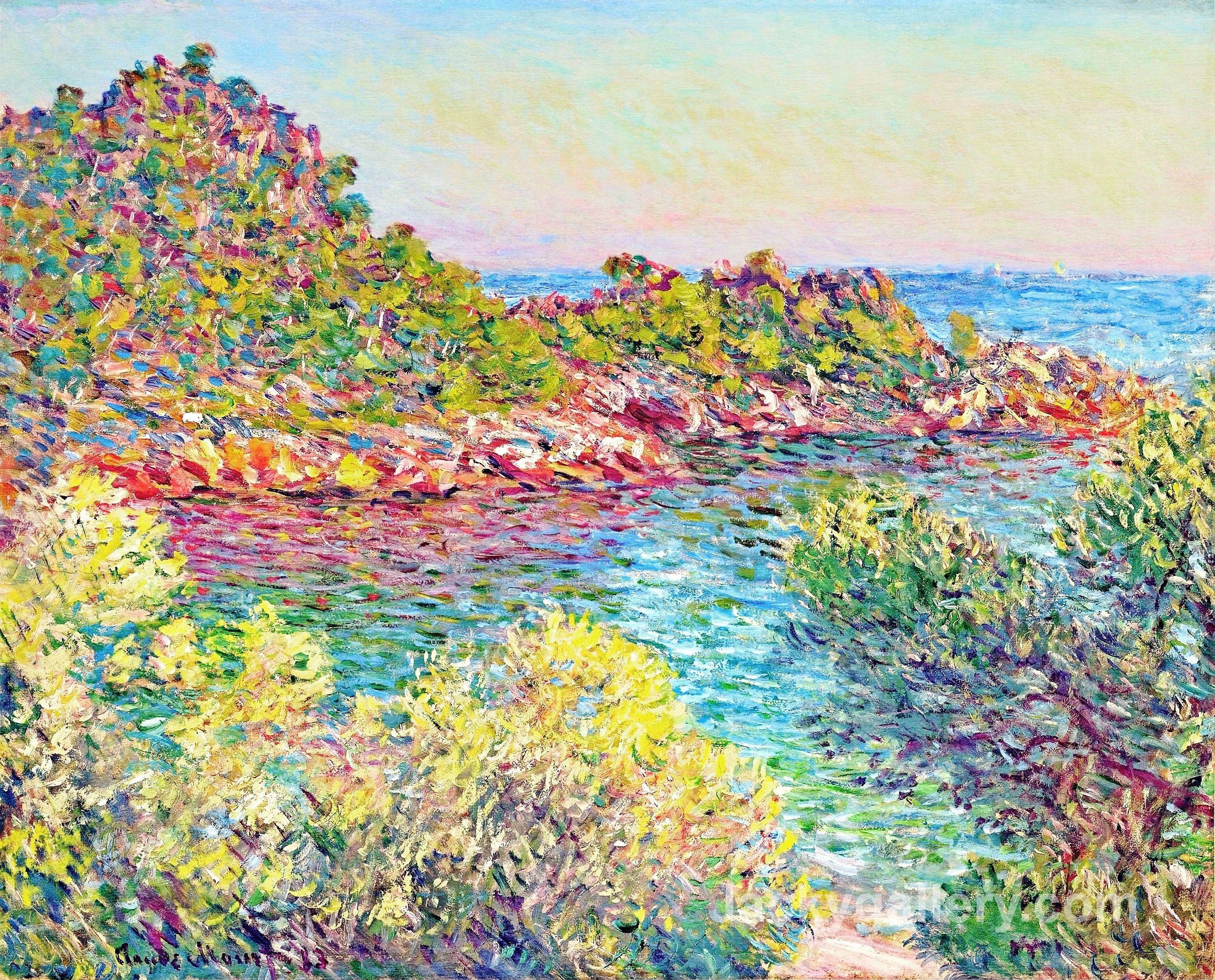 Landscape near Montecarlo by Claude Monet paintings reproduction
